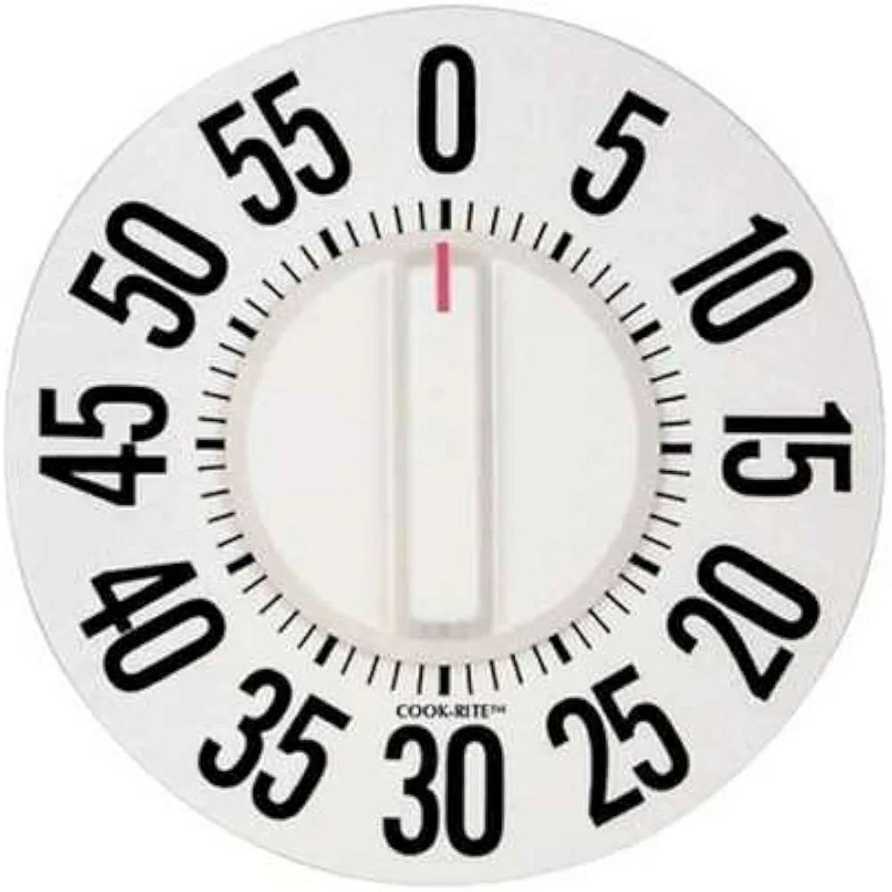 Taylor Cook-Rite Big & Bold  Mechanical Timer White